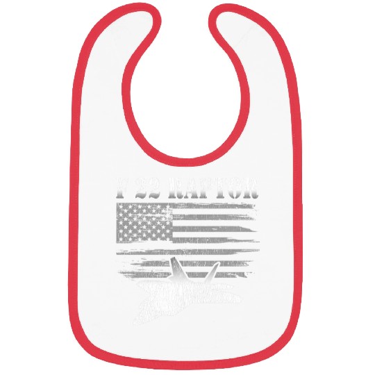 F22 Raptor American Flag Pilot 1 Bibs
