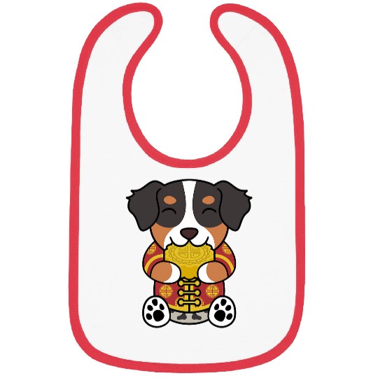 Chinese Costume Mooncake Australian Shepherd Dog Bibs
