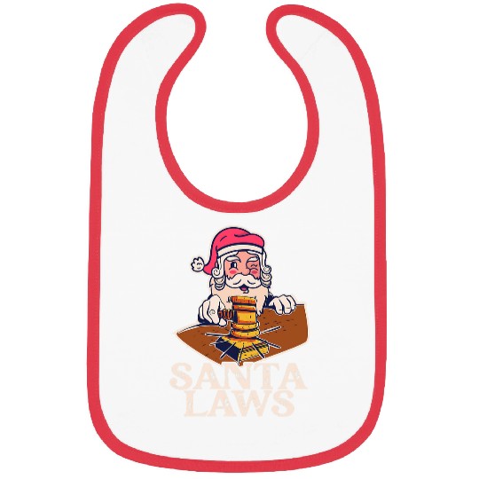 Santa Laws Christmas Judge law student attorney Bibs