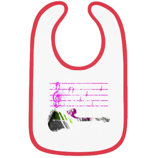 Funny Guitar Chicago Style Blues Guitarist Bibs