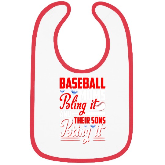 Sport Baseball Moms Bling It And Their Sons Bring It Bibs