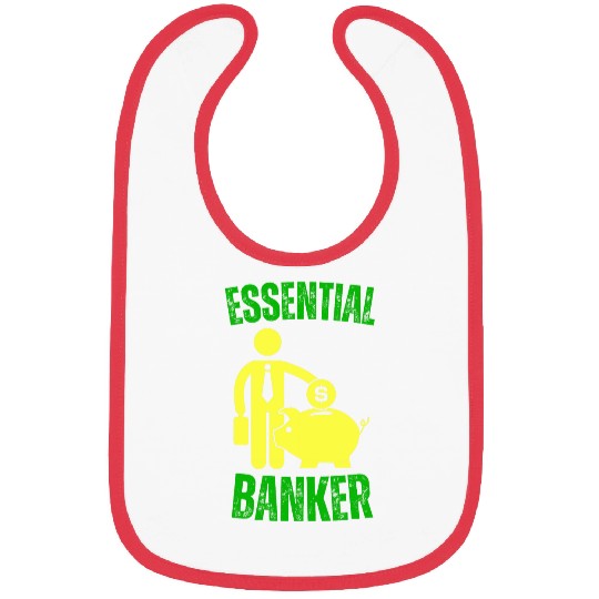Essential Banker Worker Teller money economy Bibs