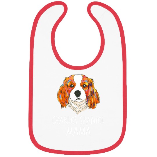 Cavalier King Charles Spaniel Pet Mama Funny Bibs
