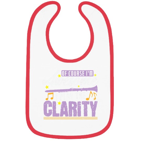 Funny Clarinet Clear Clarinet Bibs