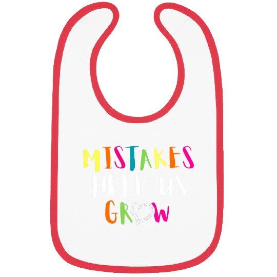 Growth Mindset Positive Teacher Student Self Development Bibs