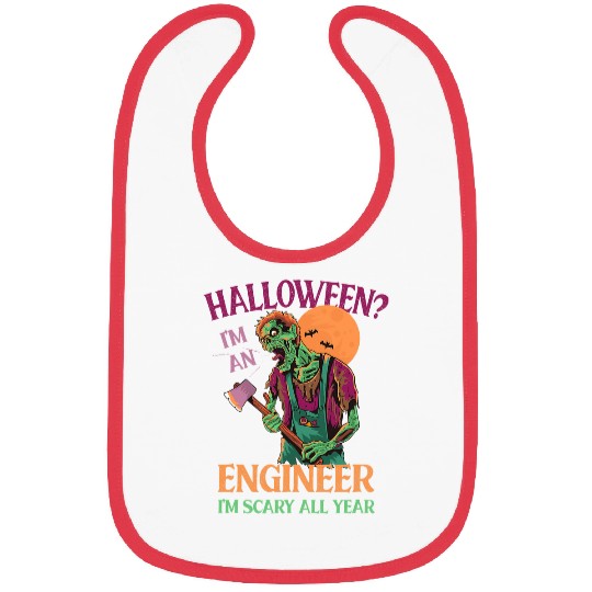Engineer Im Scary All Year Engineering Halloween Builder 1 Bibs