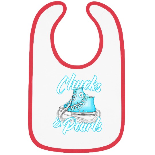 Chucks and Pearls 6 Bibs