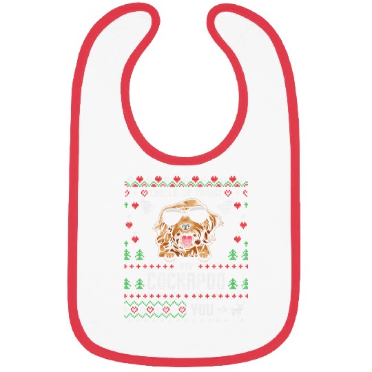 Cockapoo Pet Circle Of Trust My Cockapoo Funny Ugly Christmas Bibs