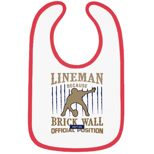 Lineman Brick Wall Position American College Football Bibs