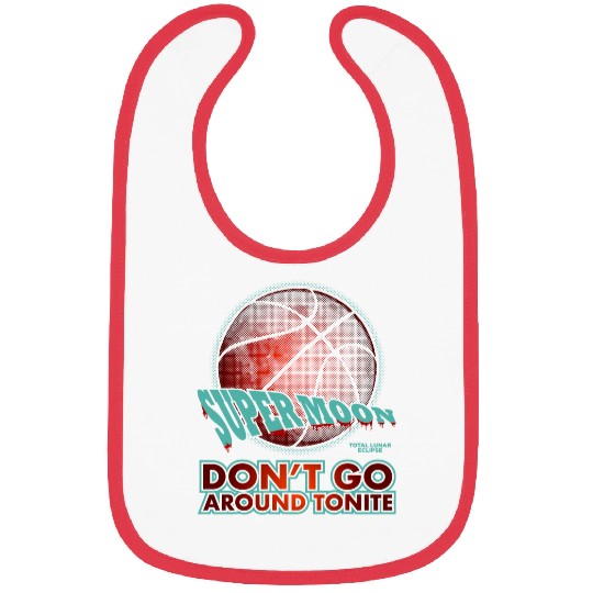 Funny Basketball Super Moon Lunar Basketball Edition Blood Moon Total Eclipse Bibs