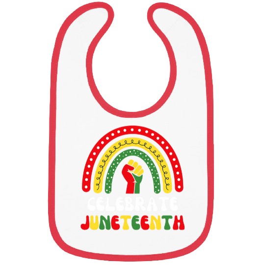 Celebrate Juneteenth Rainbow 1865 Black History 1 Bibs
