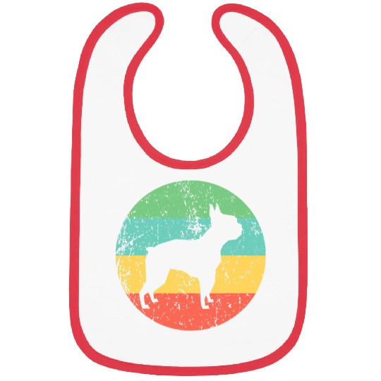 Boston Terrier Pet Retro Boston Terrier Bibs