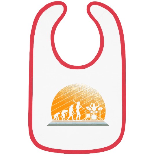 Funny Drummer legend Evolution full moon Drumsticks Bibs
