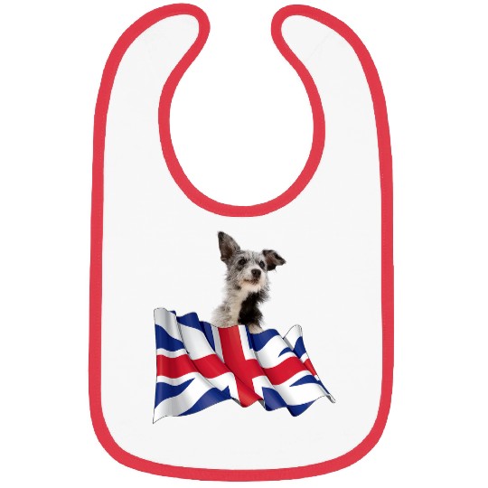 Australian Cattle Pet Union Jack Flag Dog Australian Cattle Bibs