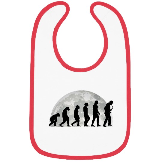 Funny Saxophone Evolution Moon Jazz Saxophonist Bibs