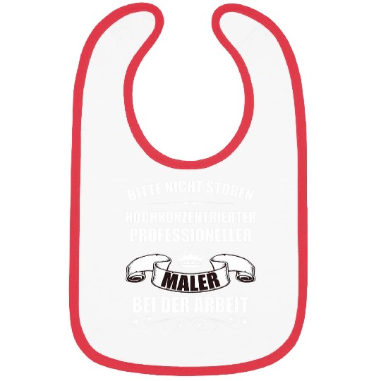 Mens Painter and varnishers saying work job construction work Bibs