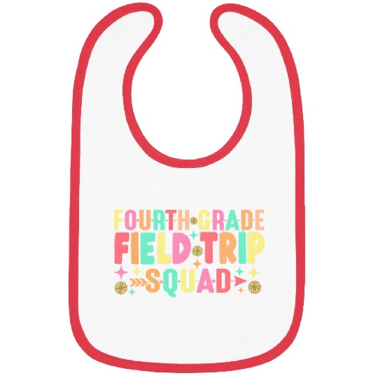 4th Grade Field Trip Squad Teacher Students Matching Bibs