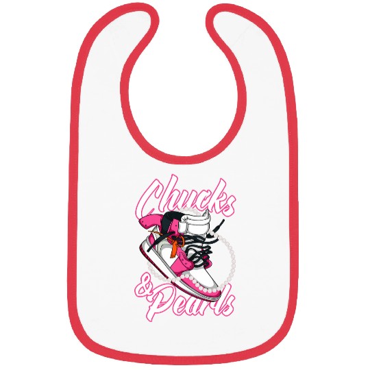 Chucks and Pearls 7 Bibs