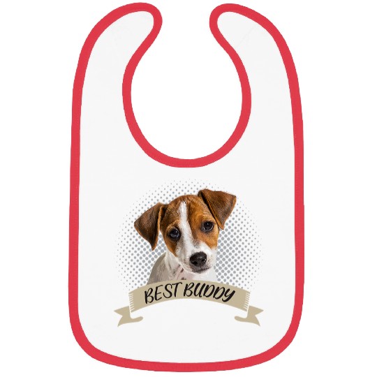 Jack Russell Pet bests Friend Dog Portrait Bibs