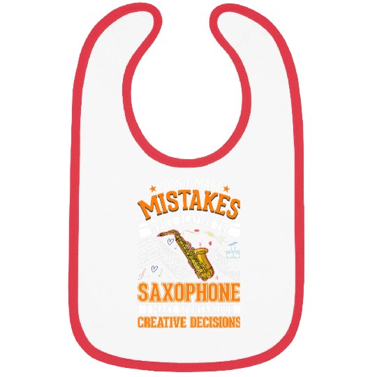 Funny Saxophone Creative Decisions Saxophonist 23 Bibs