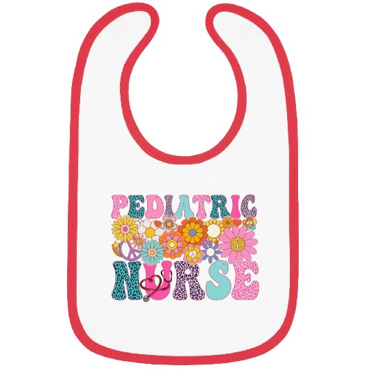 Pediatric nurses Week Groovy Appreciation Day For Women Bibs