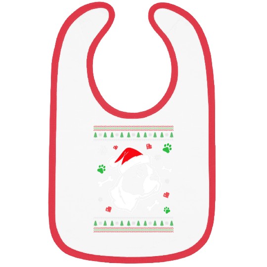 Boston Terrier Pet Santa Claus Christmas Gift Bibs