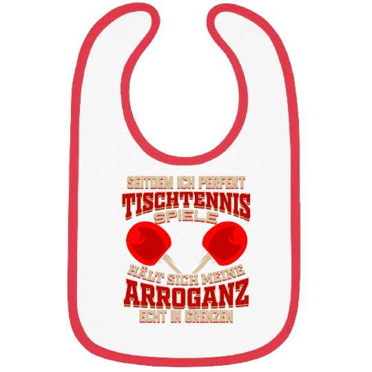 Sport Ping Pong player funny gift for ping pong champion Bibs