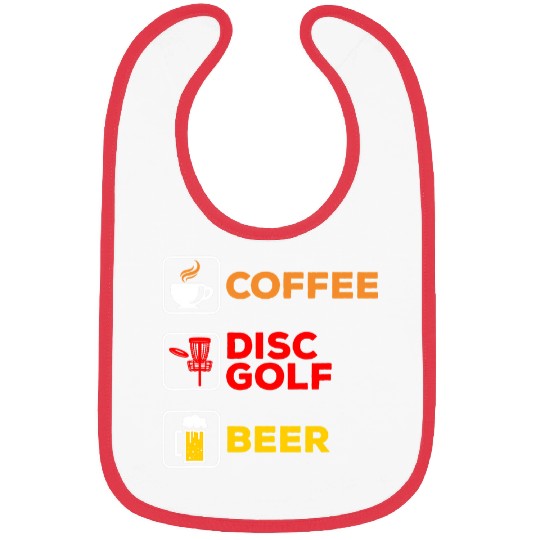 Sport DiscGolf Beer Disc Golfing Coffee Disc Golf Beer Bibs