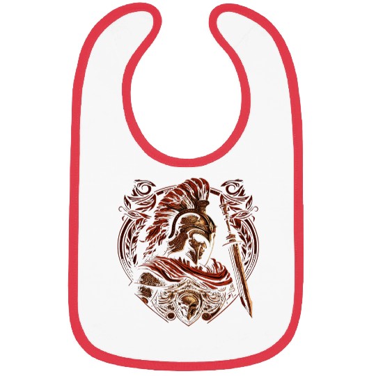 Gladiator Helmet Leonidas Sparta Greek Warrior Spartan Bibs