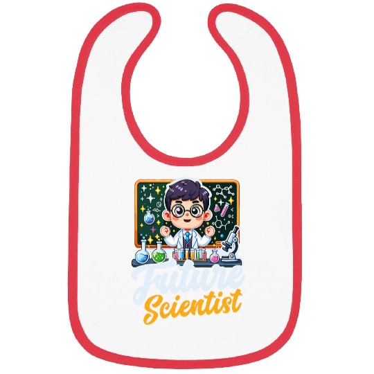 Future Scientist Student Science Fair Boy Girl Scientist Bibs