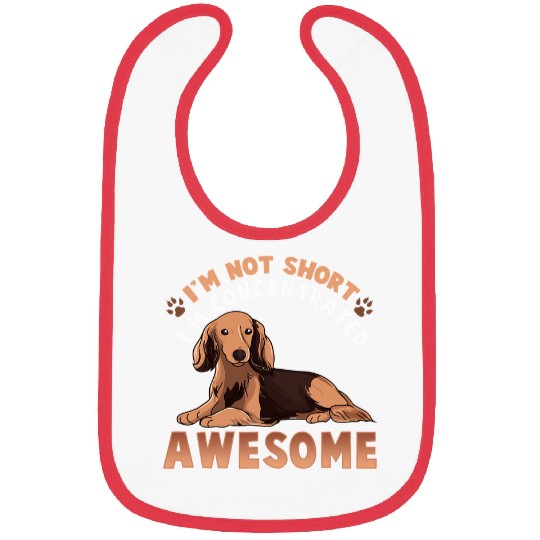 Dachshund Pet s Funny Brown Wiener 450 Bibs