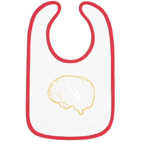 Funny Saxophone Orchestra Music Wind Instrument Brain Bibs