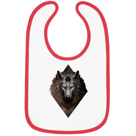 Coyote Mammal Celestial wolfs Valhalla Valknut Viking Spirit Animal Bibs