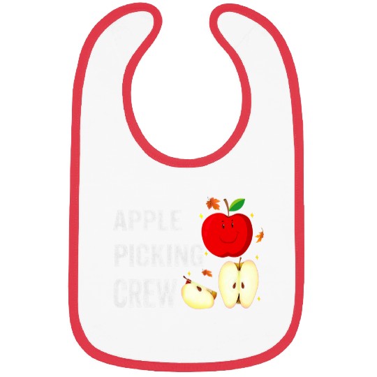 Funny Apple Picking Crew Apple Harvest Outfit Fall Autumn Bibs