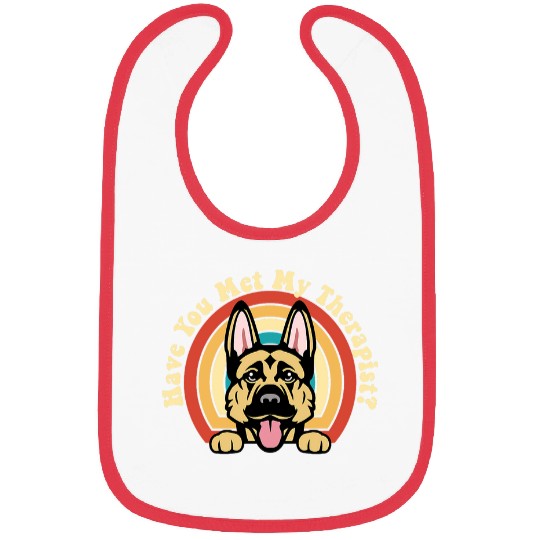 German Shepherd Pet Emotional Support Therapy Dog German Shepherd Breed Alsatian Bibs
