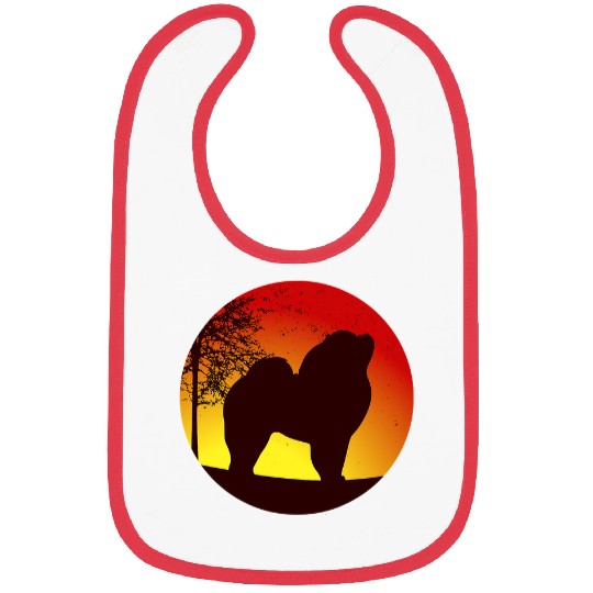 Chow Chow Pet Retro 4 8 Bibs