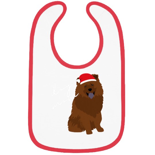 Chow Chow Pet Red Chow Chow Dog Mom Christmas Bibs