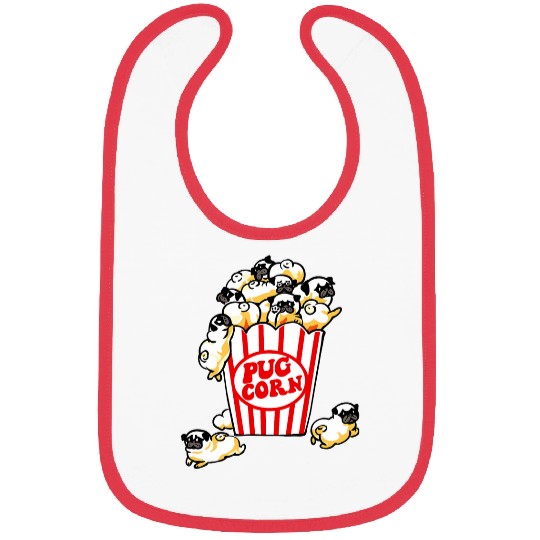 Pug Pet Corn Bibs