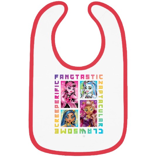 Kids Monster High Student Rainbow Grid Bibs