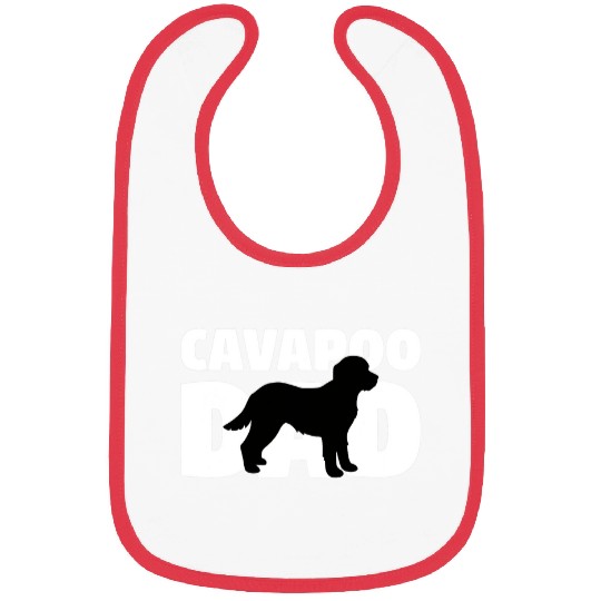 Cavapoo Pet Gift for Dog Father Cavapoo Dad Funny Cavapoo 266 Bibs