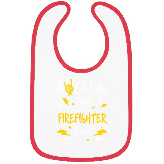 Rocking the Firefighter Funny Fireman Humor Fires Chief Bibs
