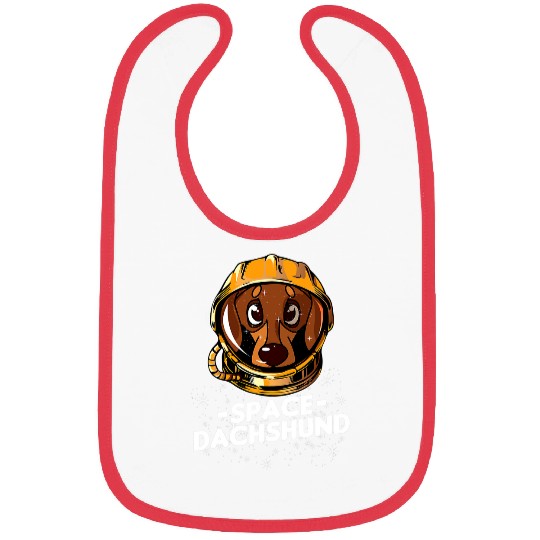 Dachshund Pet I Need Space Funny Dachshund Astronaut Bibs