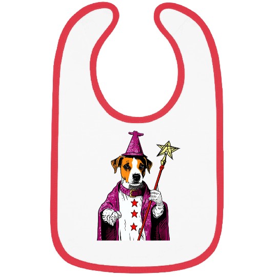 Jack Russell Pet Wizard Funny Dog Magic 3 Bibs