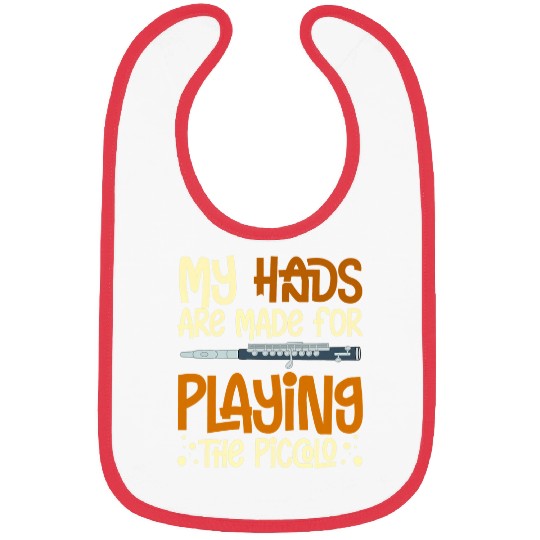 Funny Flute Piccolo Instrument Music Flute Player Beginner Lesson 26 Bibs