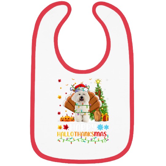 Bichon Pet Frise Lover Funny Bichon Frise HelloThanksMas Bibs