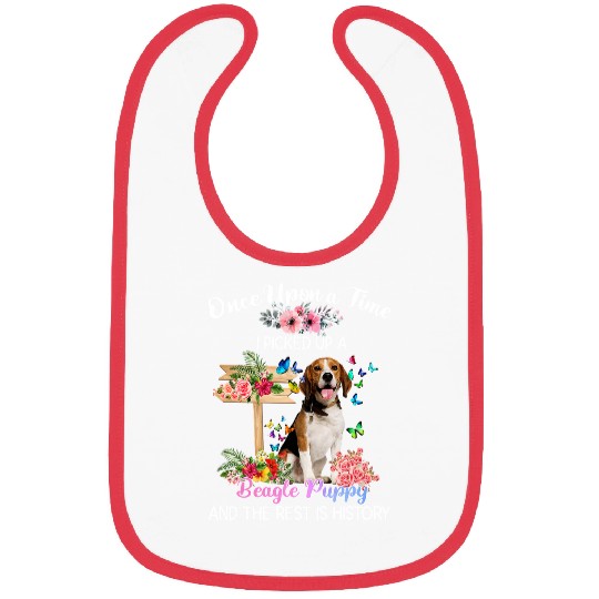 Beagle Pet Once Upon A Time I Picked Up A Beagle Puppy Dog107 Bibs