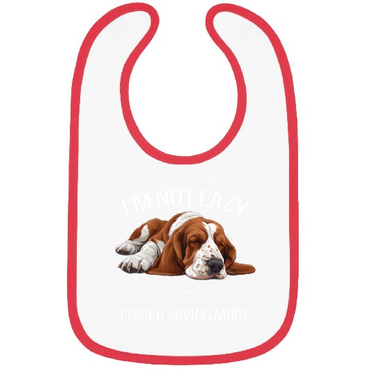 Basset Hound Pet Breed Dog Owner Power Saving Mode Bibs