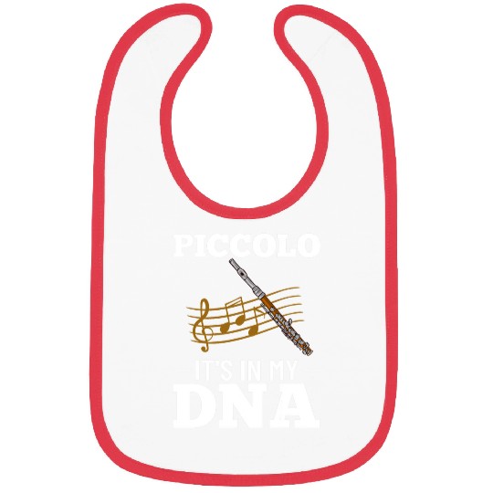 Funny Flute Piccolo Instrument Music Flute Player Beginner Lesson 63 Bibs