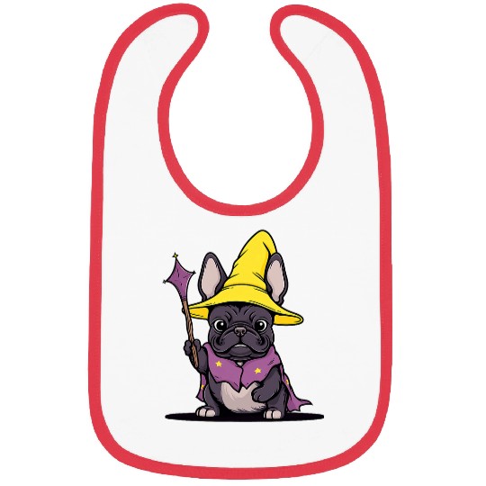 French Bulldog Pet Wizard Funny Dog Magic 1 Bibs