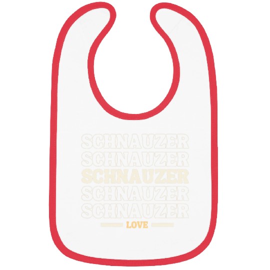 Schnauzer Pet vintages Schnauzer multi line Bibs
